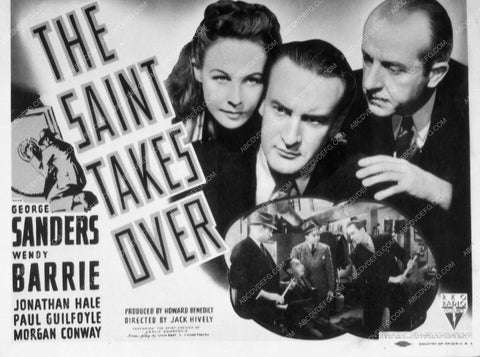 ad slick George Sanders film The Saint Strikes Takes Over 9021-22