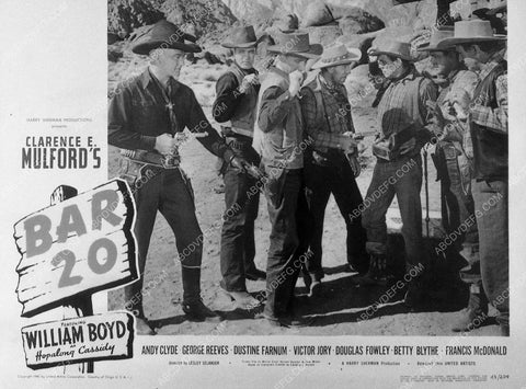 William Boyd Andy Clyde Hopalong Cassidy film Bar 20 9102-35