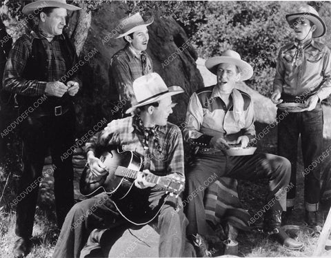 unknown group of cowboys at the camp site 9202-06