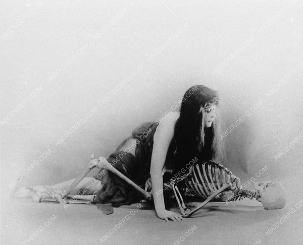 Theda Bara posing w a skeleton 9208-20 – ABCDVDVIDEO