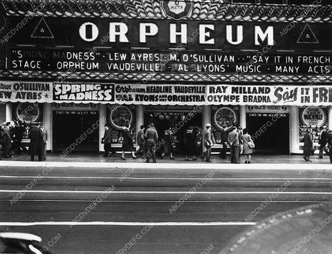 movie theaters Los Angeles Orpheum Say it in French display front marquee 9208-21
