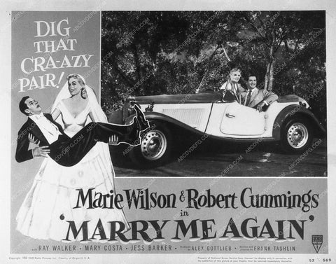 ad slick Robert Cummings Marry Me Again 9593-23