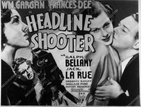 William Gargan Frances Dee film Headline Shooter 9694-26