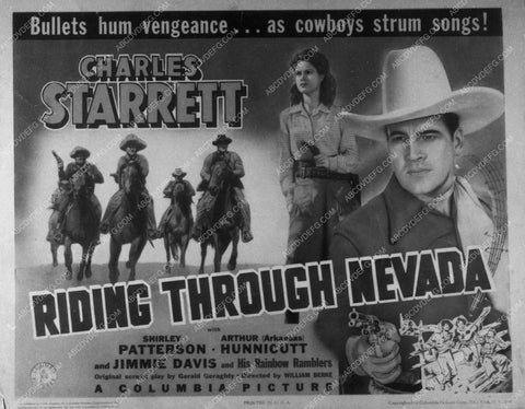 Charles Starrett western film Riding Through Nevada 9741-24