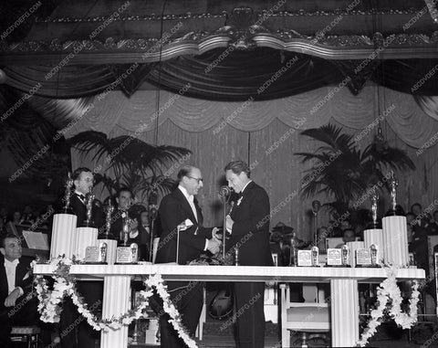 1938 Oscars Spencer Tracy getting Academy Award aa1938-01</br>Los Angeles Newspaper press pit reprints from original 4x5 negatives for Academy Awards.