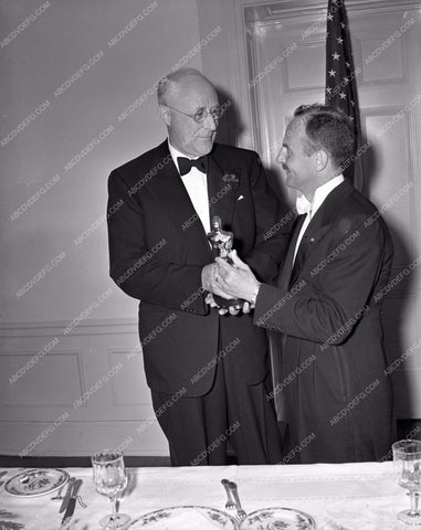 1939 Oscars Darryl F zanuck at Academy Awards aa1939-12</br>Los Angeles Newspaper press pit reprints from original 4x5 negatives for Academy Awards.