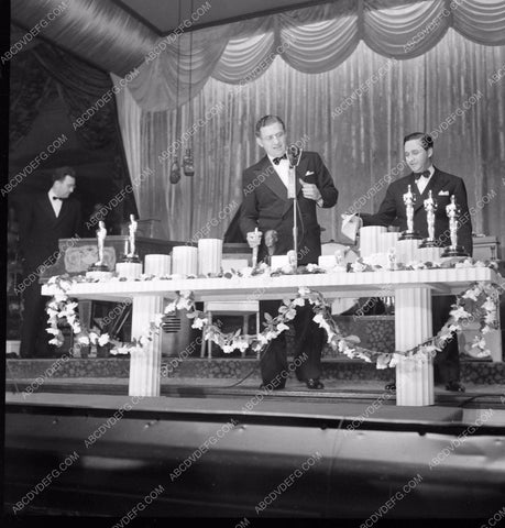 1940 Oscars David O. Selznick Mervyn LeRoy Academy Awards aa1940-08</br>Los Angeles Newspaper press pit reprints from original 4x5 negatives for Academy Awards.