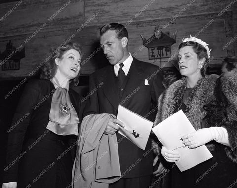 1943 Oscars Greer Garson Gary Cooper Sandra Shaw Academy Awards aa1943-27</br>Los Angeles Newspaper press pit reprints from original 4x5 negatives for Academy Awards.