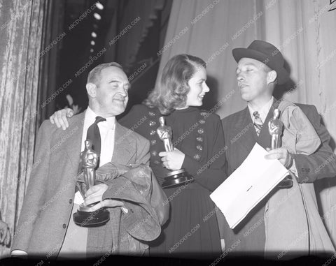 1944 Oscars Barry Fitzgerald Ingrid Bergman Bing Crosby Academy Awa aa1944-15</br>Los Angeles Newspaper press pit reprints from original 4x5 negatives for Academy Awards.