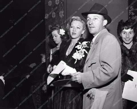 1944 Oscars Bing Crosby and wife maybe Academy Awards aa1944-21</br>Los Angeles Newspaper press pit reprints from original 4x5 negatives for Academy Awards.