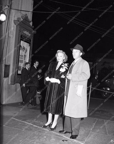 1945 Oscars Bing Crosby and wife Chinese Theatre Academy Awards aa1945-01</br>Los Angeles Newspaper press pit reprints from original 4x5 negatives for Academy Awards.