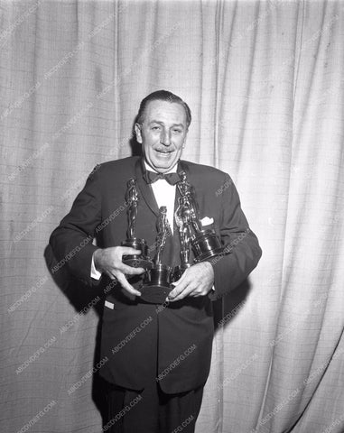 1945 Oscars Walt Disney ready to tip over Academy Awards aa1945-07</br>Los Angeles Newspaper press pit reprints from original 4x5 negatives for Academy Awards.