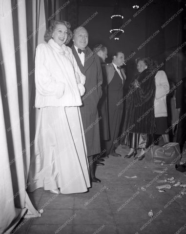 1947 Oscars Jack Benny and wife Academy Awards aa1947-02</br>Los Angeles Newspaper press pit reprints from original 4x5 negatives for Academy Awards.