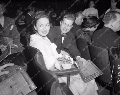 1947 Oscars Anne Revere and date Academy Awards aa1947-07</br>Los Angeles Newspaper press pit reprints from original 4x5 negatives for Academy Awards.