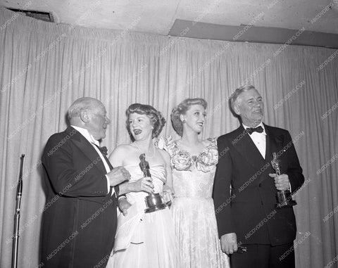 1948 Oscars Claire Trevor Celeste Holm John Huston Academy Award aa1948-03</br>Los Angeles Newspaper press pit reprints from original 4x5 negatives for Academy Awards.