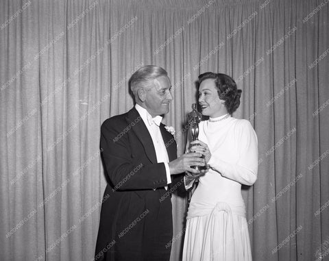 1948 Oscars Ronald Colman Jane Wyman Academy Awards aa1948-06</br>Los Angeles Newspaper press pit reprints from original 4x5 negatives for Academy Awards.