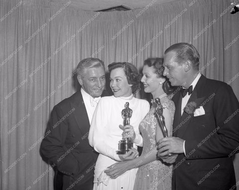 1948 Oscars Ronald Colman Jane Wyman Loretta Young Doug Fairbanks aa1948-07</br>Los Angeles Newspaper press pit reprints from original 4x5 negatives for Academy Awards.