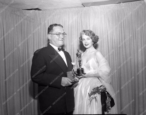 1948 Oscars Arlene Dahl presenting Academy Awards aa1948-20</br>Los Angeles Newspaper press pit reprints from original 4x5 negatives for Academy Awards.