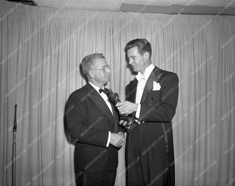 1948 Oscars Robert Ryan on stage Academy Awards aa1948-22</br>Los Angeles Newspaper press pit reprints from original 4x5 negatives for Academy Awards.
