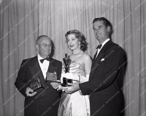 1949 Oscars Arlene Dahl presenting Academy Awards aa1949-06</br>Los Angeles Newspaper press pit reprints from original 4x5 negatives for Academy Awards.