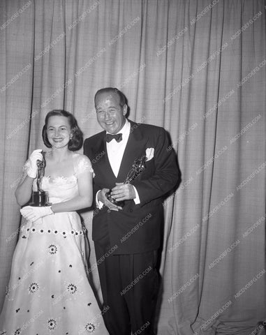 1949 Oscars Olivia de Havilland Broderick Crawford Academy Awards aa1949-103</br>Los Angeles Newspaper press pit reprints from original 4x5 negatives for Academy Awards.