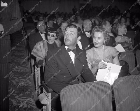 1949 Oscars Robert Taylor Barbara Stanwyck Edith Head Academy aa1949-123</br>Los Angeles Newspaper press pit reprints from original 4x5 negatives for Academy Awards.