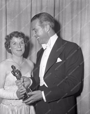 1949 Oscars Mercedes McCambridge Ray Milland Academy Awards aa1949-39</br>Los Angeles Newspaper press pit reprints from original 4x5 negatives for Academy Awards.