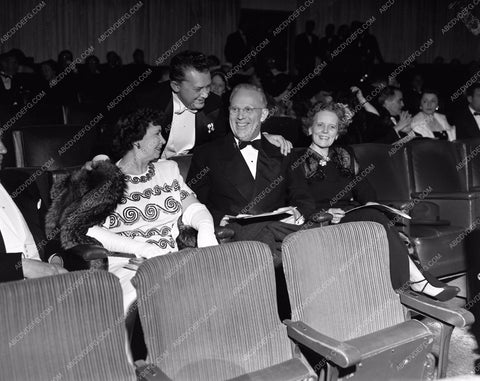 1949 Oscars Jean Hersholt greets friends Academy Awards aa1949-50</br>Los Angeles Newspaper press pit reprints from original 4x5 negatives for Academy Awards.