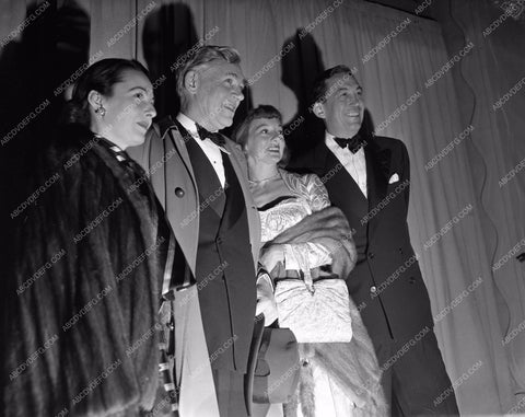 1949 Oscars John & Walter Huston Katina Paxinou Academy Awards aa1949-56</br>Los Angeles Newspaper press pit reprints from original 4x5 negatives for Academy Awards.