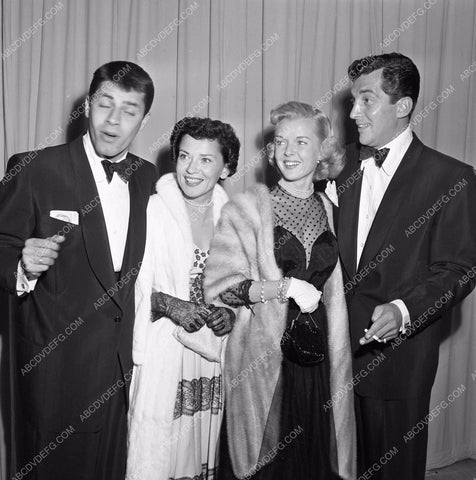 1949 Oscars Jerry Lewis Dean Martin Jeanne Martin Academy Awards aa1949-71</br>Los Angeles Newspaper press pit reprints from original 4x5 negatives for Academy Awards.