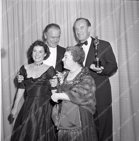 1949 Oscars Mercedes McCambridge George Sanders Dean Jagger aa1949-73</br>Los Angeles Newspaper press pit reprints from original 4x5 negatives for Academy Awards.