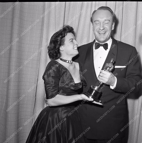 1949 Oscars Mercedes McCambridge George Sanders Academy Award aa1949-84</br>Los Angeles Newspaper press pit reprints from original 4x5 negatives for Academy Awards.