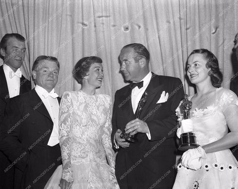 1949 Oscars James Cagney Stewart Jane Wyman Olivia de Havilland aa1949-89</br>Los Angeles Newspaper press pit reprints from original 4x5 negatives for Academy Awards.