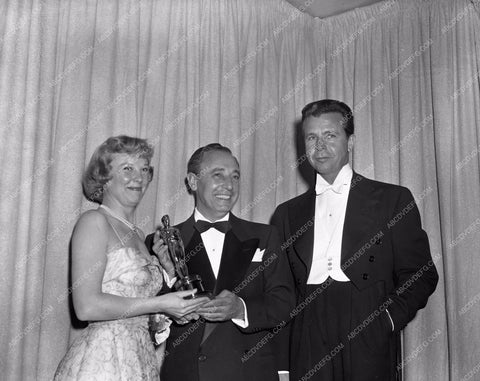 1949 Oscars June Allyson Dick Powell presenting Academy Awards aa1949-96</br>Los Angeles Newspaper press pit reprints from original 4x5 negatives for Academy Awards.