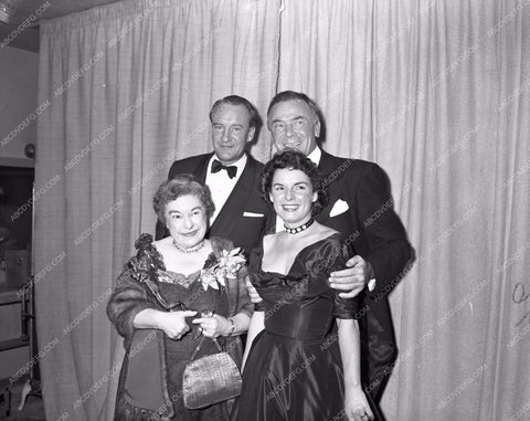 1950 Oscars Josephine Hull George Sanders Mercedes Mccambridge aa1950-03</br>Los Angeles Newspaper press pit reprints from original 4x5 negatives for Academy Awards.