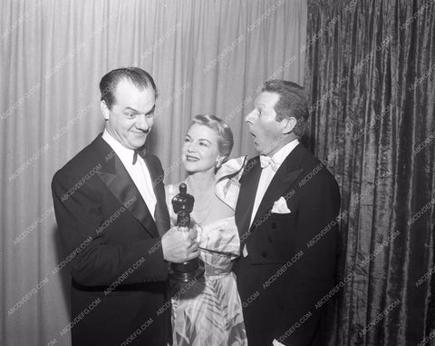 1951 Oscars Karl Malden Claire Trevor Danny Kaye Academy Awards aa1951-27</br>Los Angeles Newspaper press pit reprints from original 4x5 negatives for Academy Awards.