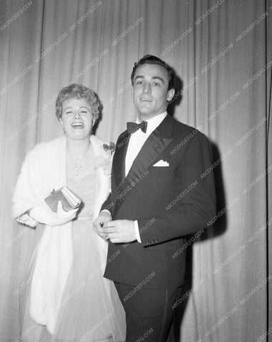 1951 Oscars Shelley Winters Vittorio Gassman Academy Awards aa1951-44</br>Los Angeles Newspaper press pit reprints from original 4x5 negatives for Academy Awards.