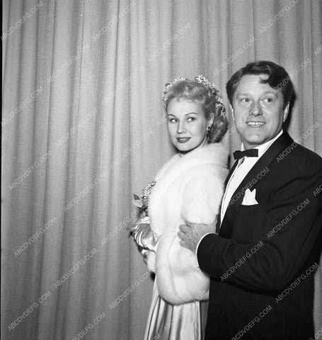 1951 Oscars Virginia Mayo Michael O'Shea Academy Awards aa1951-46</br>Los Angeles Newspaper press pit reprints from original 4x5 negatives for Academy Awards.