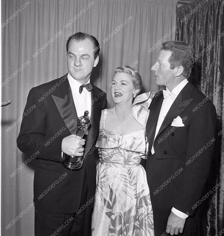 1951 Oscars Karl Malden Claire Trevor Danny Kaye Academy Awards aa1951-50</br>Los Angeles Newspaper press pit reprints from original 4x5 negatives for Academy Awards.