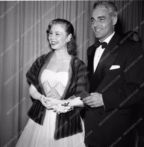 1951 Oscars Mitzi Gaynor and Richard Coyle Academy Awards aa1951-60</br>Los Angeles Newspaper press pit reprints from original 4x5 negatives for Academy Awards.