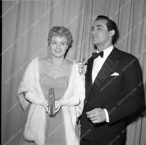 1951 Oscars Shelley Winters Vittorio Gassman Academy Awards aa1951-62</br>Los Angeles Newspaper press pit reprints from original 4x5 negatives for Academy Awards.