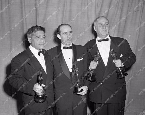 1952 Oscars Victor Young Dimitri Tiomkin Academy Awards aa1952-08</br>Los Angeles Newspaper press pit reprints from original 4x5 negatives for Academy Awards.