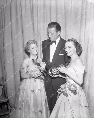 1952 Oscars Janet Gaynor John Wayne Olivia de Havilland Academy Awards aa1952-26</br>Los Angeles Newspaper press pit reprints from original 4x5 negatives for Academy Awards.