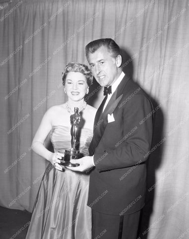 1952 Oscars Stewart Granger Claire Trevor Academy Awards aa1952-34</br>Los Angeles Newspaper press pit reprints from original 4x5 negatives for Academy Awards.