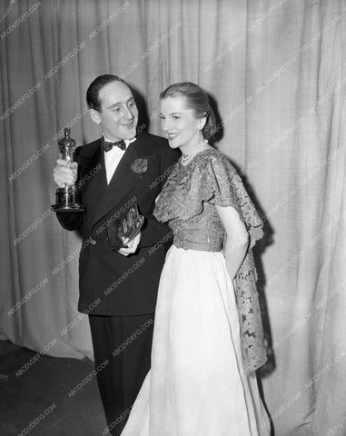 1952 Oscars Joan Fontaine and Academy Awards aa1952-38</br>Los Angeles Newspaper press pit reprints from original 4x5 negatives for Academy Awards.