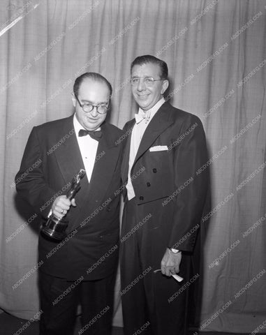 1952 Oscars Dore Schary and Academy Awards aa1952-48</br>Los Angeles Newspaper press pit reprints from original 4x5 negatives for Academy Awards.