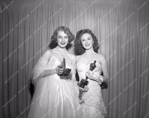 1953 Oscars Arlene Dahl Susan Hayward Academy Awards aa1953-05</br>Los Angeles Newspaper press pit reprints from original 4x5 negatives for Academy Awards.