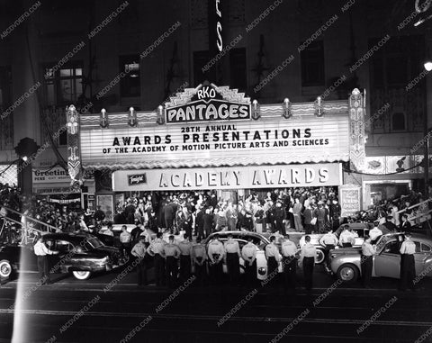 1955 Oscars historic Los Angeles Pantages Theatre Academy Awards aa1955-31</br>Los Angeles Newspaper press pit reprints from original 4x5 negatives for Academy Awards.