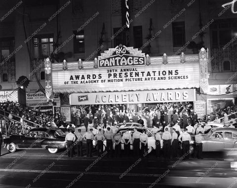 1955 Oscars historic Los Angeles Pantages Theatre Academy Awards aa1955-47</br>Los Angeles Newspaper press pit reprints from original 4x5 negatives for Academy Awards.