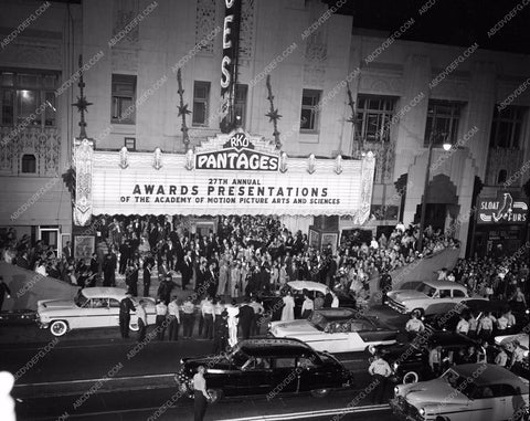 1954 Oscars historic Los Angeles Pantages Theatre Academy Awards aa1955-49</br>Los Angeles Newspaper press pit reprints from original 4x5 negatives for Academy Awards.